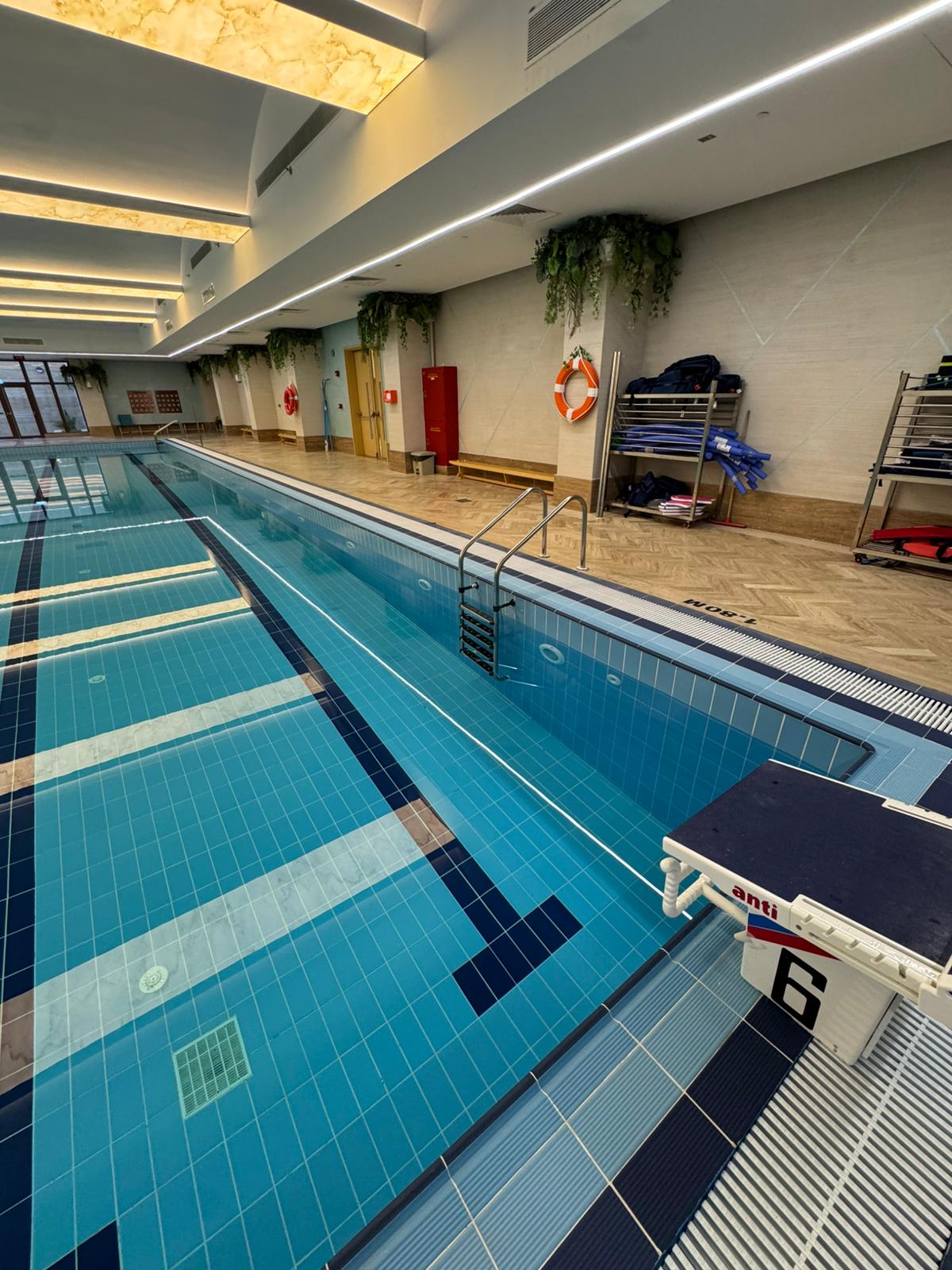Premium indoor swimming pool at Lusail Marina